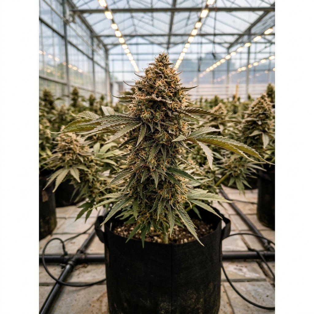 semillas Gorilla Familia: planta de Gorilla Familia en floración en un cultivo de interior