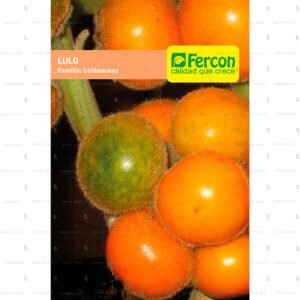 Paquete de Semillas Frutales de Lulo Fercon variedad Castilla sobre una superficie limpia.