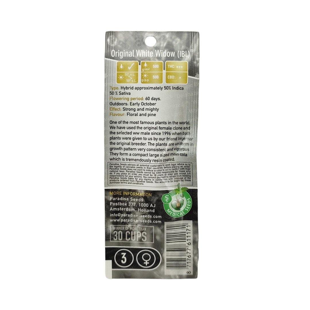 semillas Original White Widow: foto de Paradise Seeds del cogollo de Original White Widow, vista 2