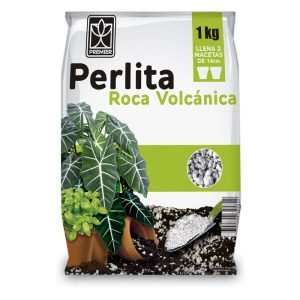 Bolsa de 1kg de Perlita Roca Volcánica marca Premier para sustrato.