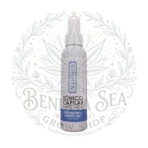 Tónico capilar anticaída con cannabis Natherb con marca de agua de Bendita Sea Growshop